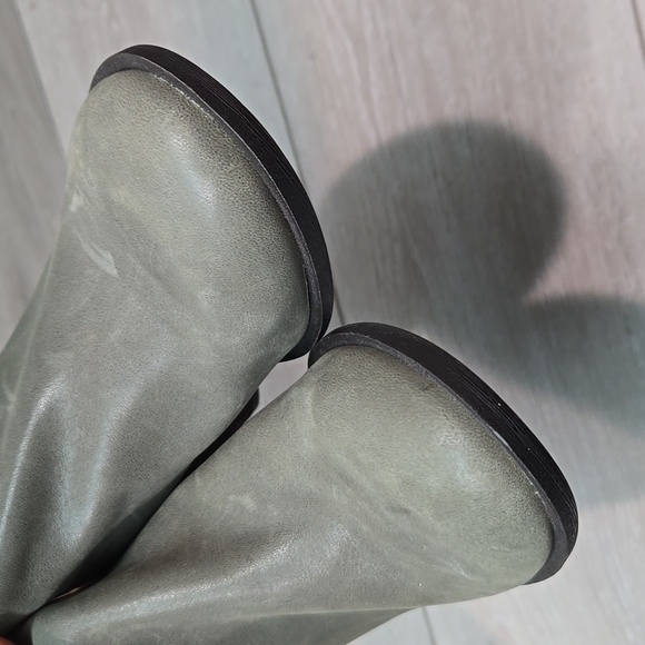 Lucky Brand Women Branndi Leather Heels Boots Shoes Sz 7.5M - Picture 5 of 14